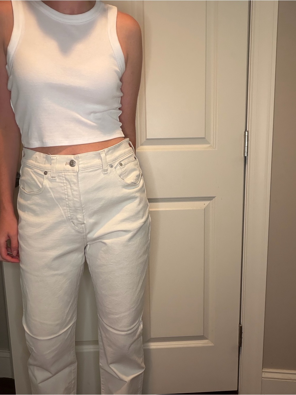 Madewell 90’s Straight Classic High-Rise White Women’s Jeans
